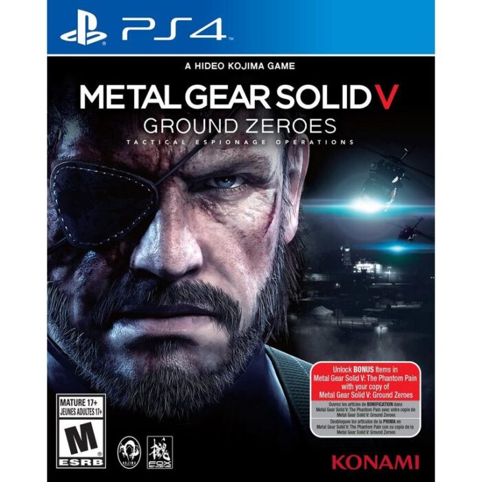 Metal Gear Solid V Ground Zeroes PlayStation 4